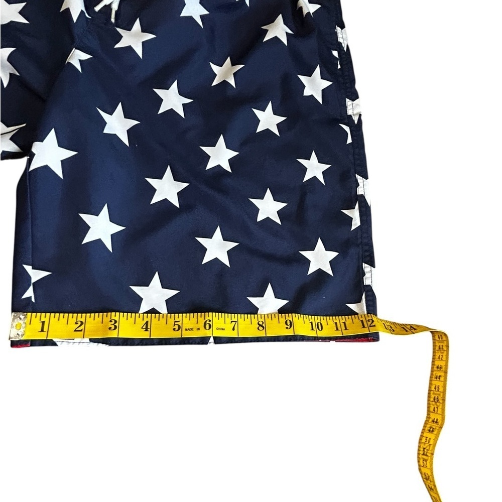 Ocean Pacific Dream Wave USA Star Swim Trunks Mens L Patriotic Board Shorts - Picture 6 of 9